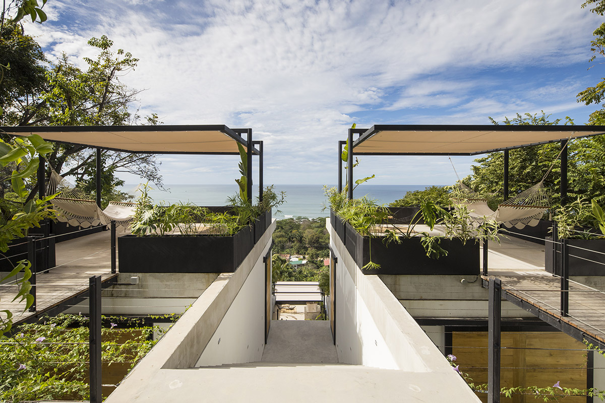 Studio Saxe completes terraced boutique hotel on a steep hillside in Costa Rica