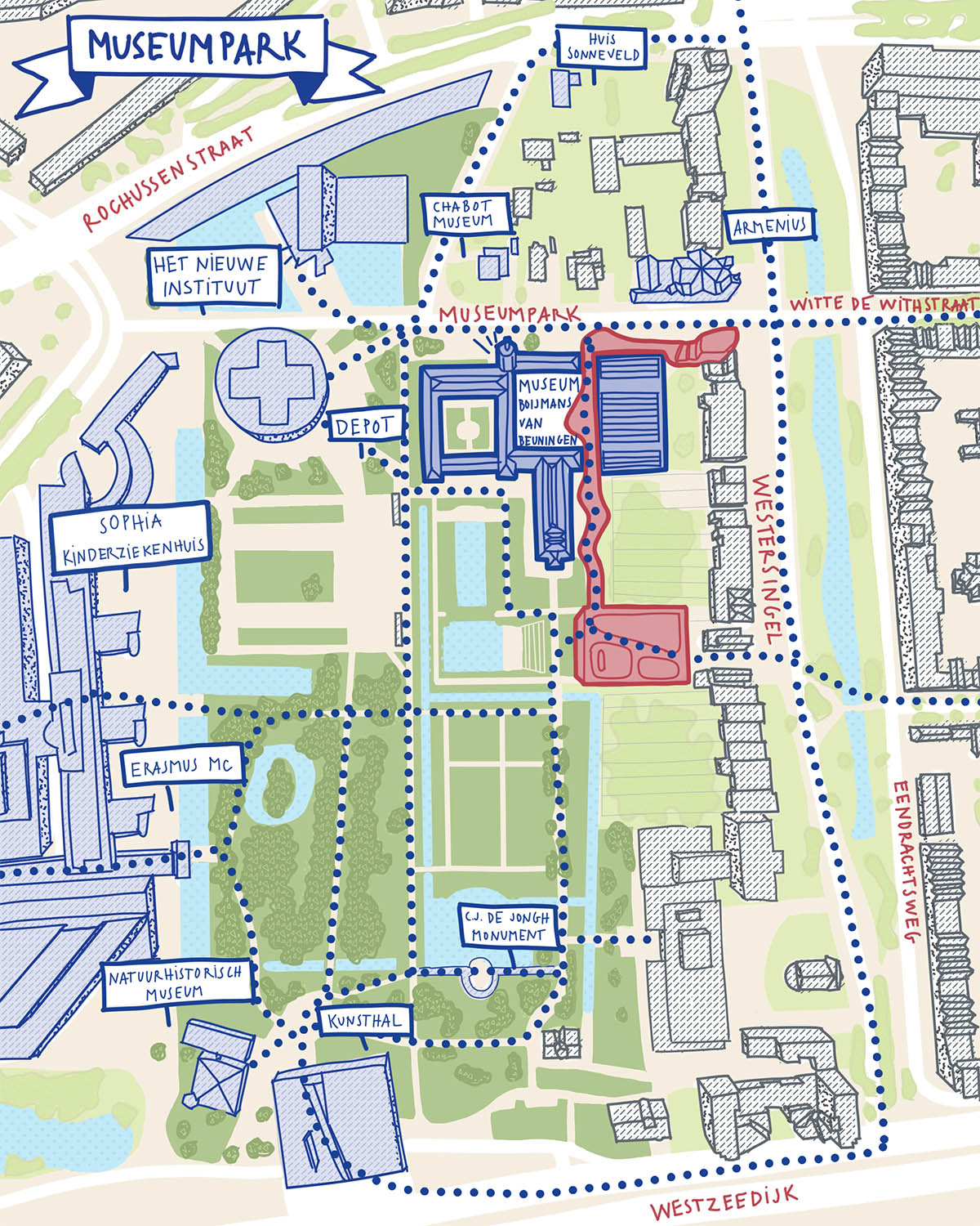 Mecanoo adds new transparent wing to Museum Boijmans van Beuningen in Rotterdam