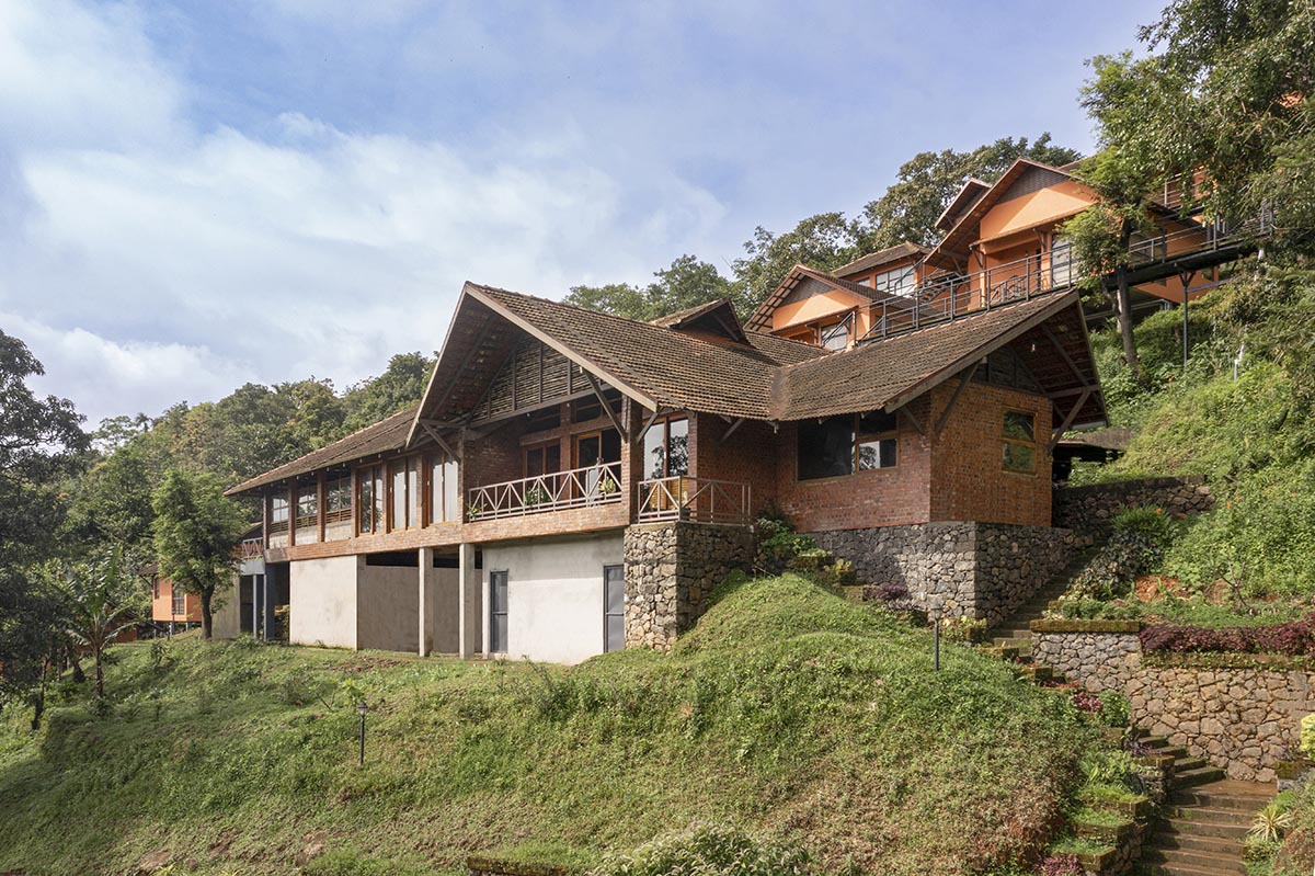 Srijit Srinivas - ARCHITECTS completes resort with dispersed villas in the hills of Idukki, India