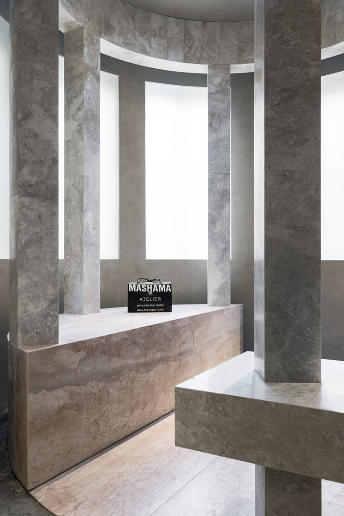 Atelier tao+c converts old residence into a store with free standing elements in Shanghai 