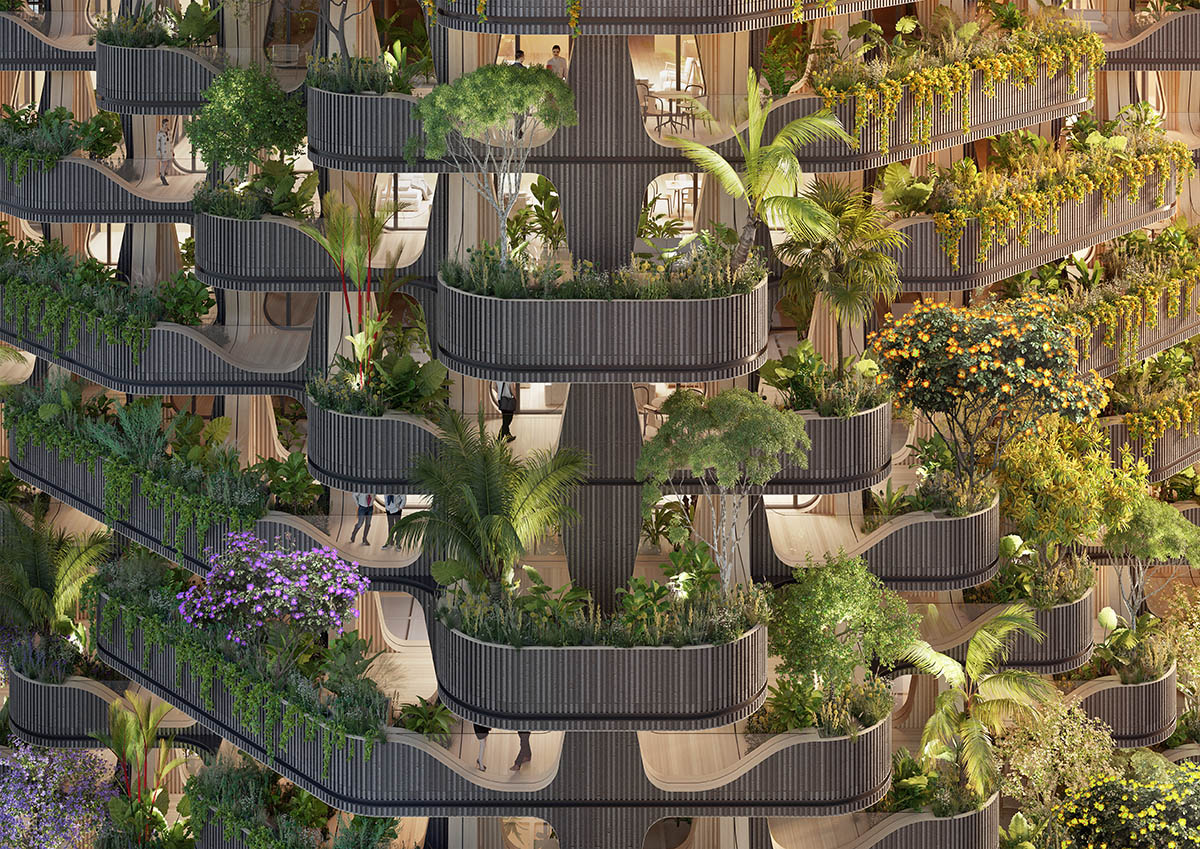 Vincent Callebaut Architectures Designs Rainbow Tree Residential Tower In The Philippines