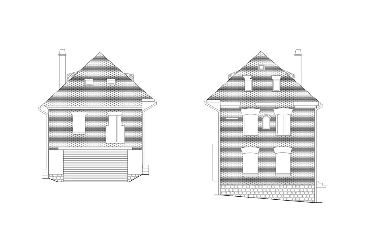 ORA converts former granary ruin into a private house by maintaining original skin in Czech Republic