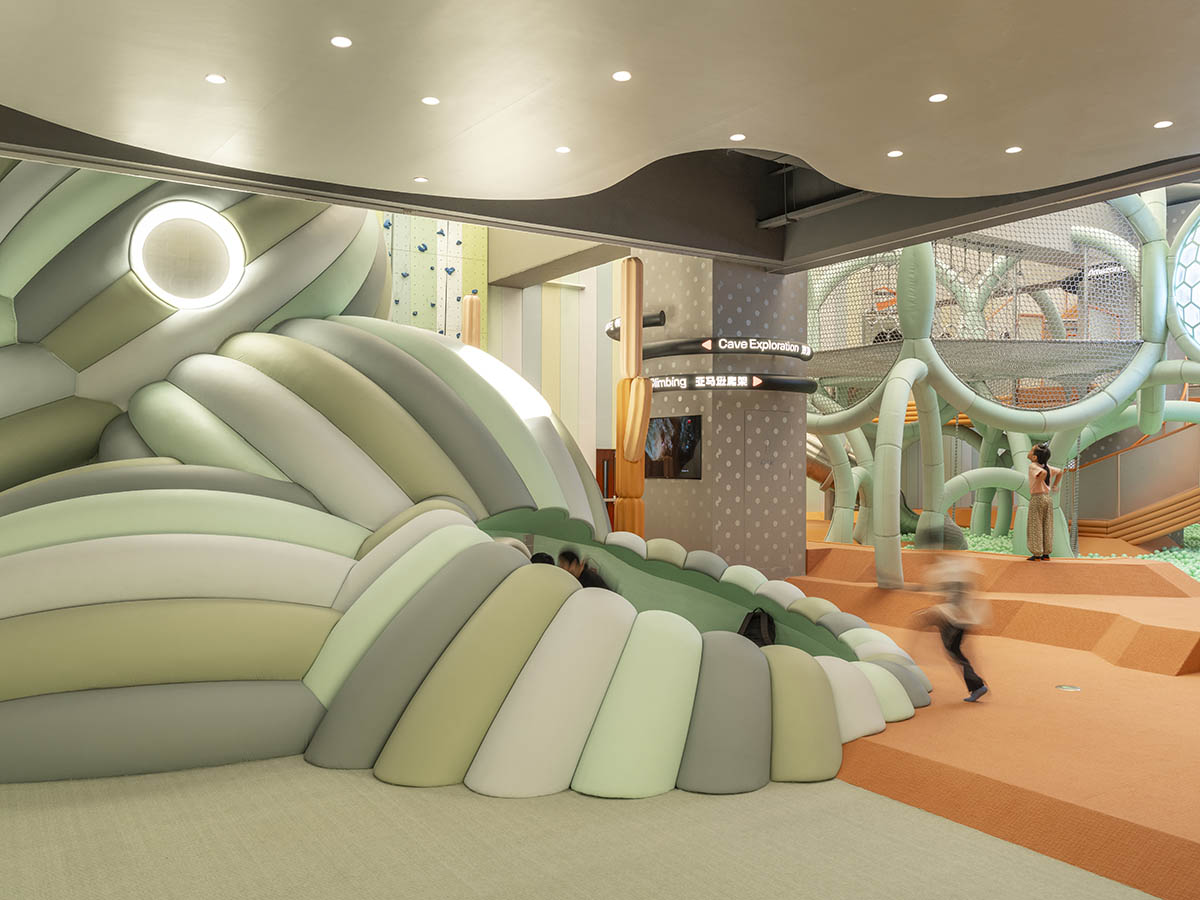 waa creates artificial land for a sports centre that acts like