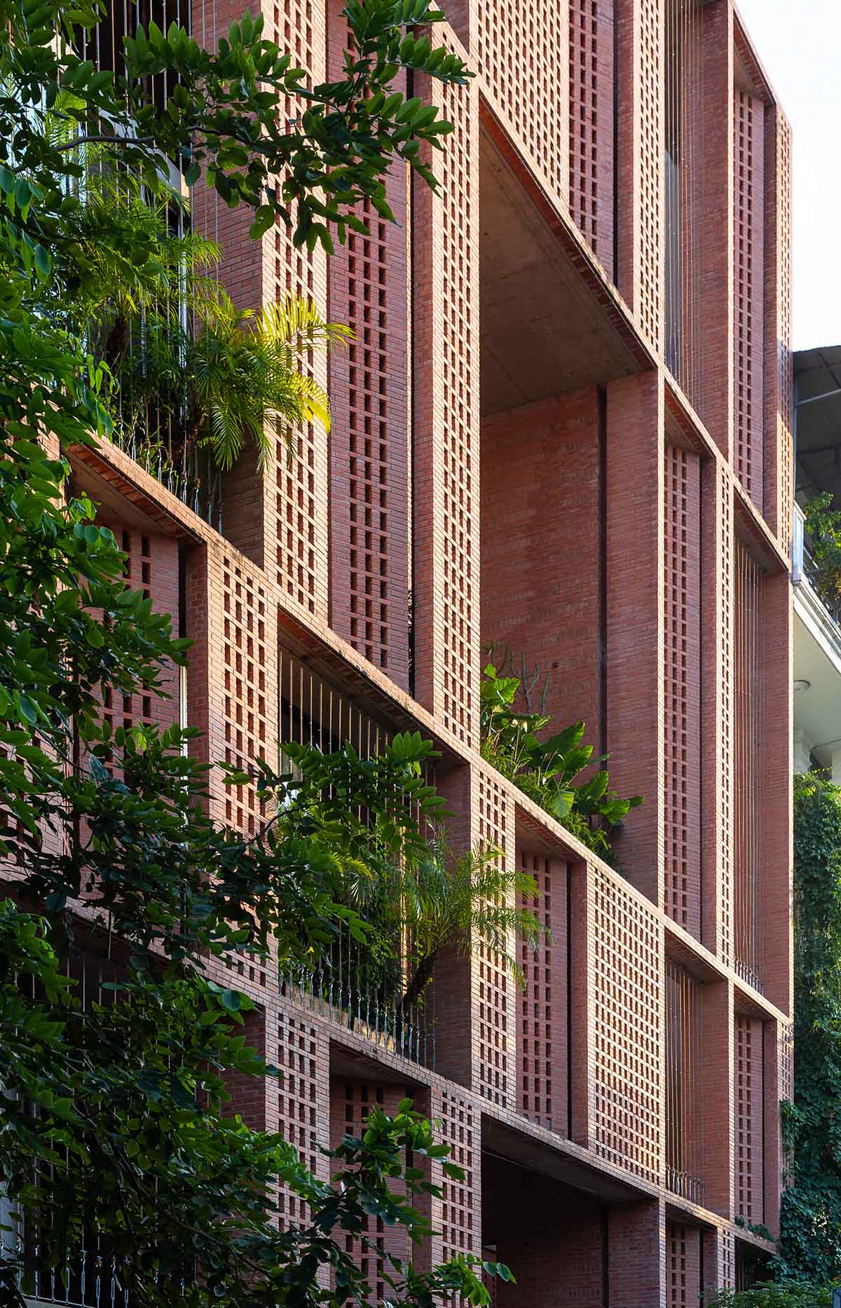 Tropical Space built an office building with a continuous vertical void in Vietnam 