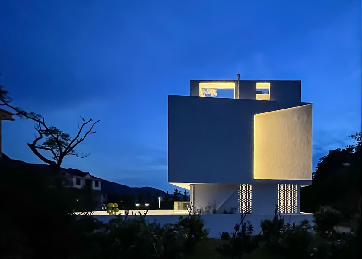 LQS Architects built boutique hotel featuring three-dimensional cut in Zhejiang Province