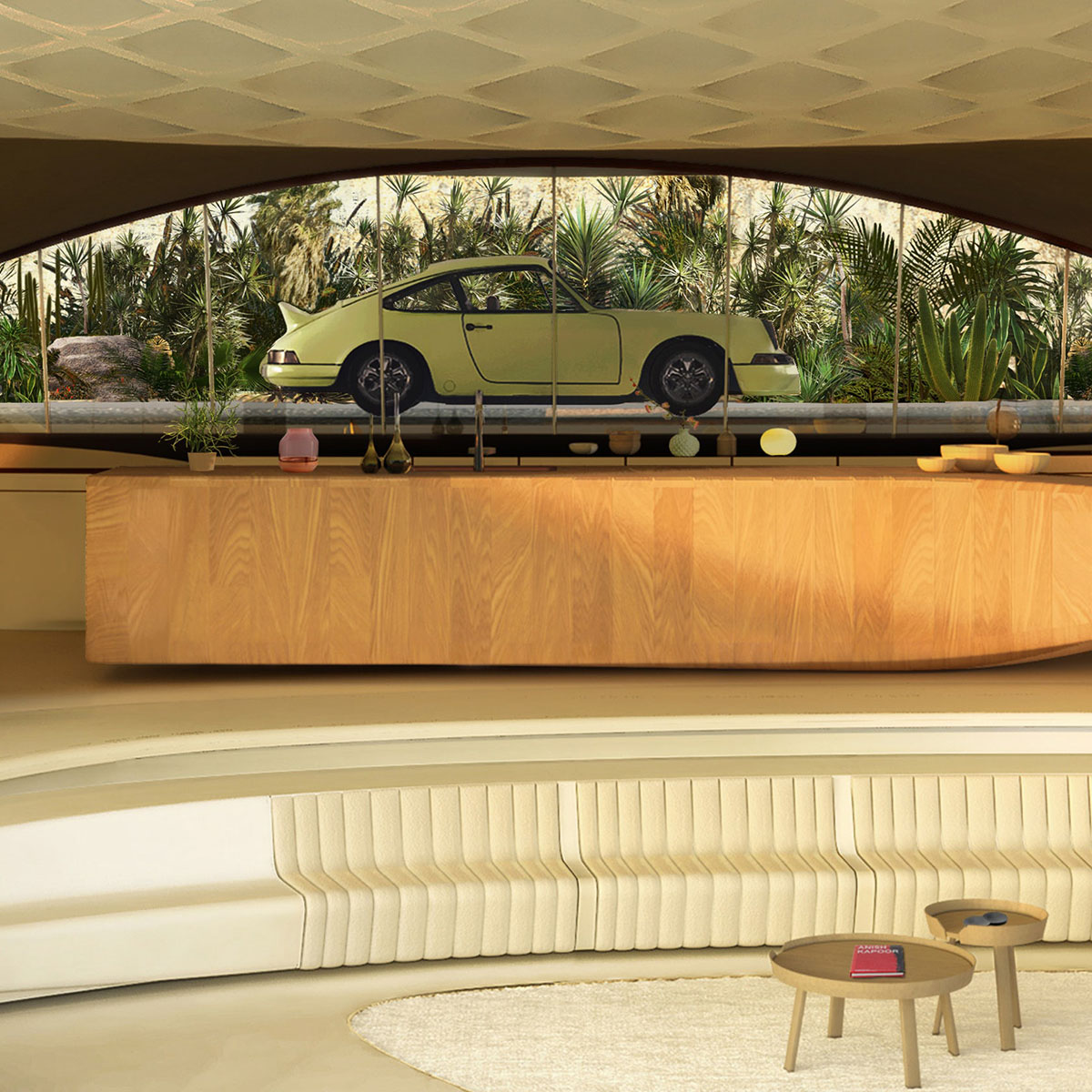 David Tajchman designs private residence inspired by the curves of the client's car