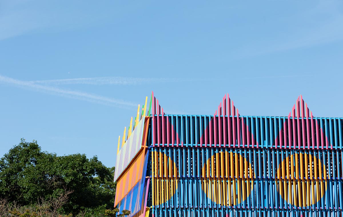 Pricegore And Yinka Ilori's Dulwich Pavilion opens at London Festival of Architecture
