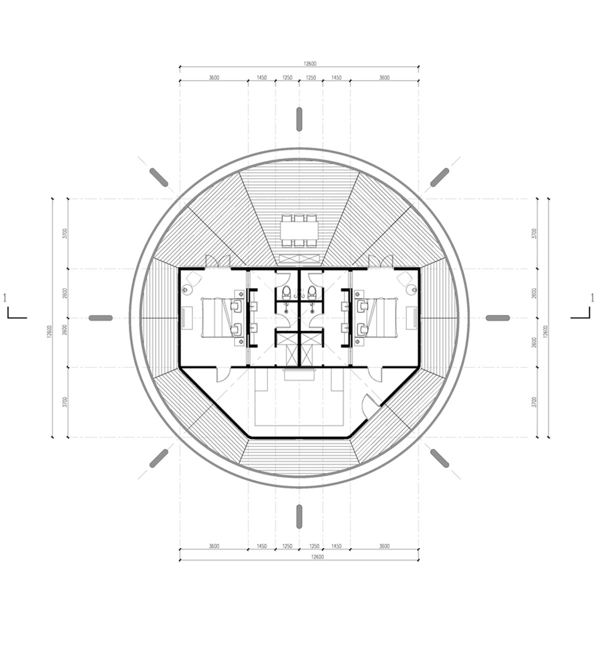 Atelier Design Continuum's ufo-themed holiday villa landed on the lush forest in Huangshan City