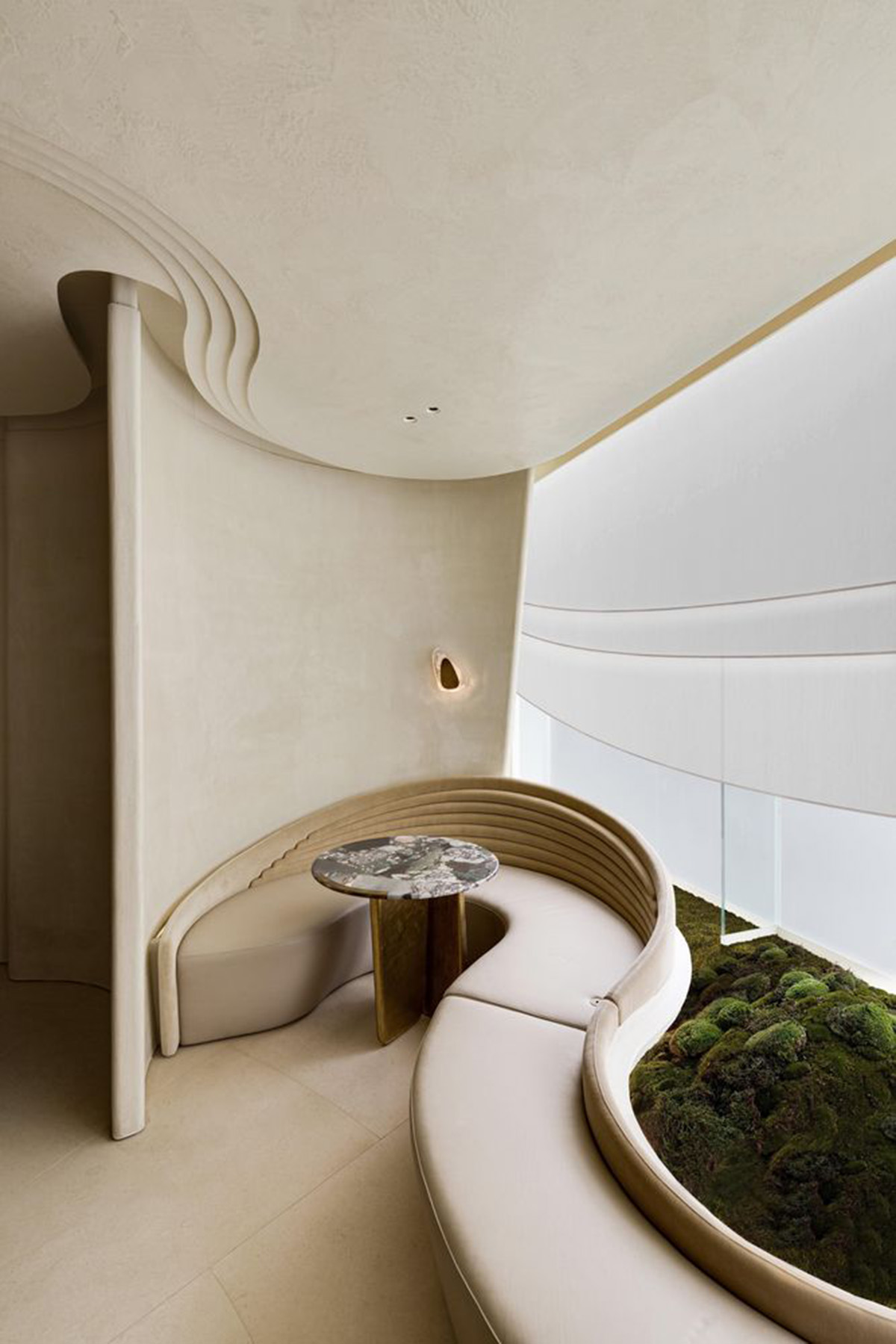 NCDA creates undulating and smooth surfaces in a waiting area in Hong Kong