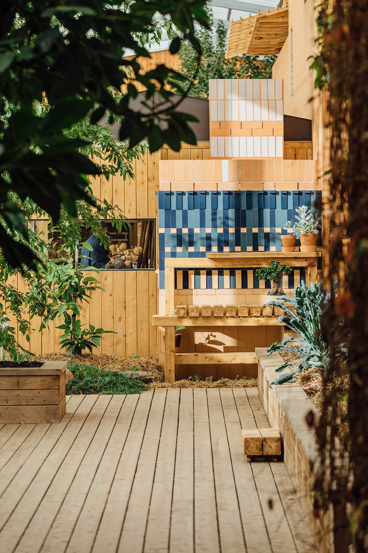 Partners Hill built a 110-metre-long shed that combines living and learning activities in Daylesford