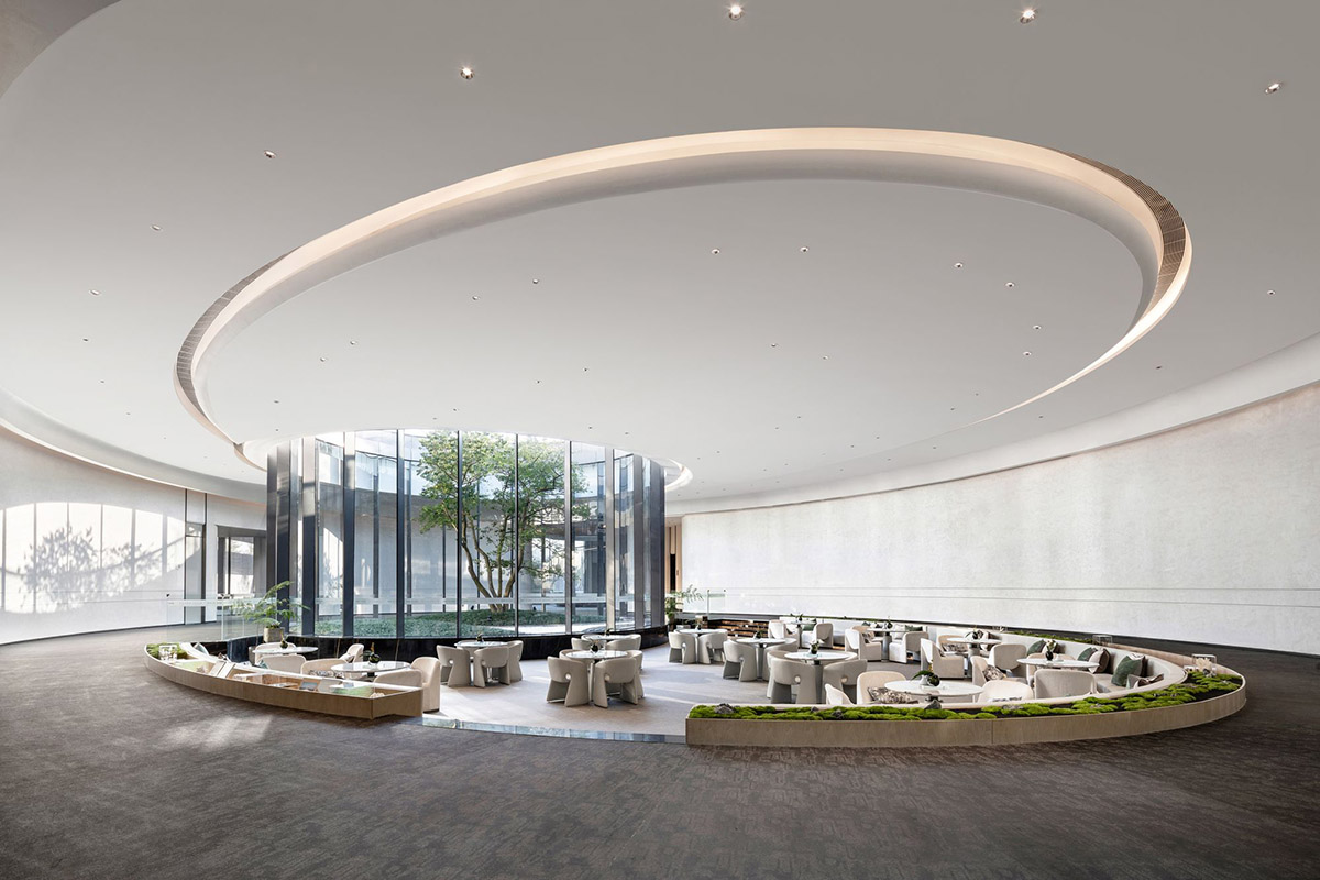 Qiran Design Group completes pavilion with fusion of nature and curved geometries in Foshan, China