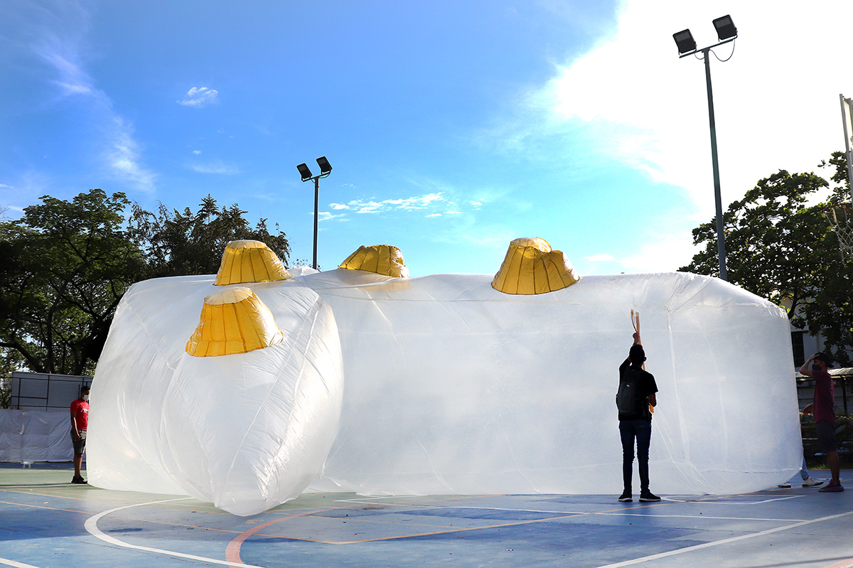 Corhuila University students in Colombia installed Artificial Topographies developed with 3D modeling