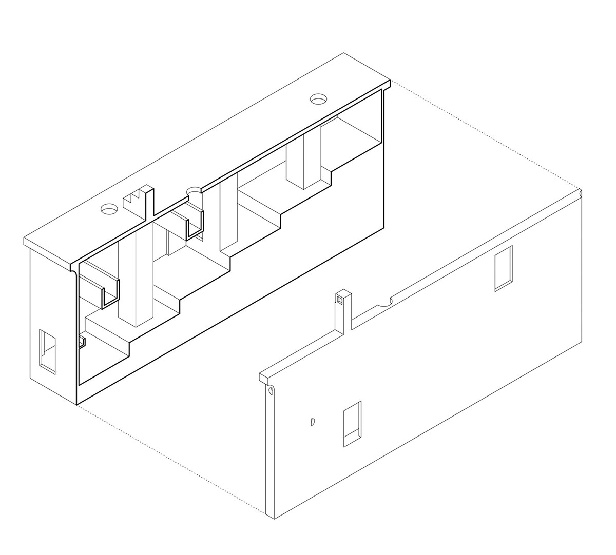 Pezo von Ellrichshausen anchors this concrete block to a cliff of Chile's Coliumo Peninsula