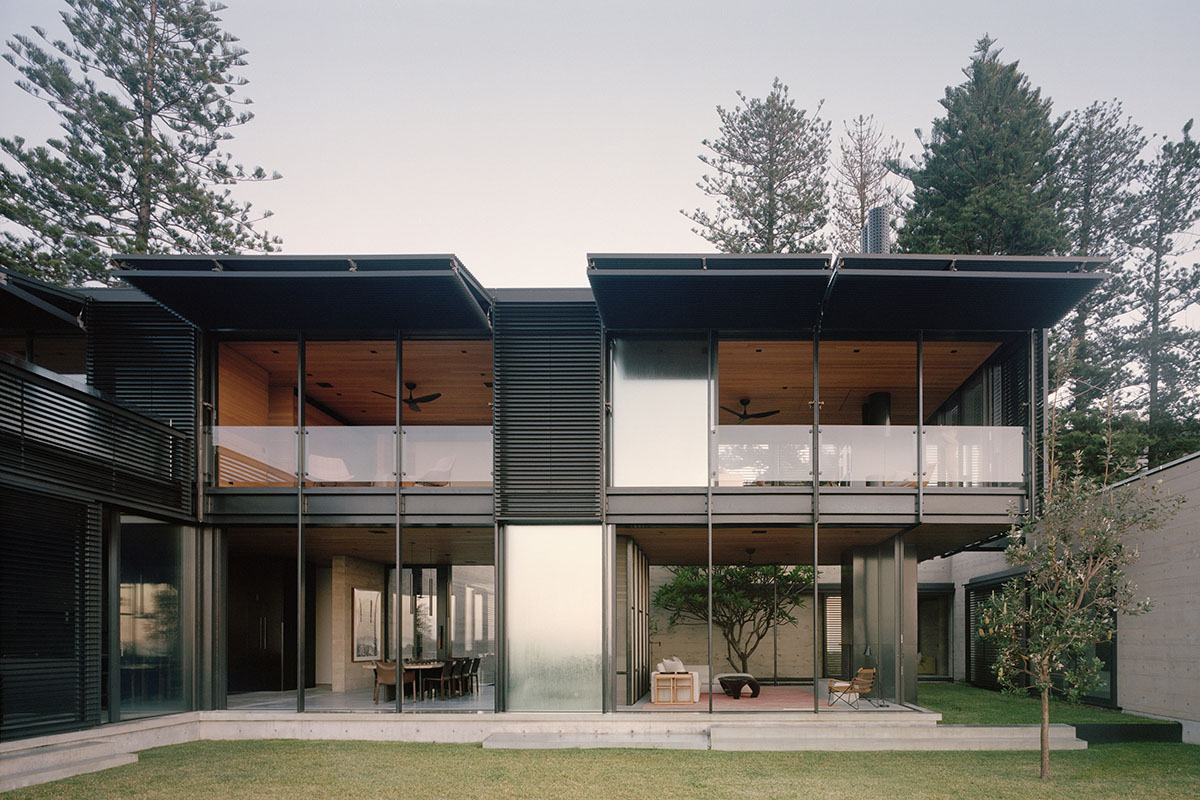 Olson Kundig's Bilgola Beach House features operable louvred shutters in Sydney