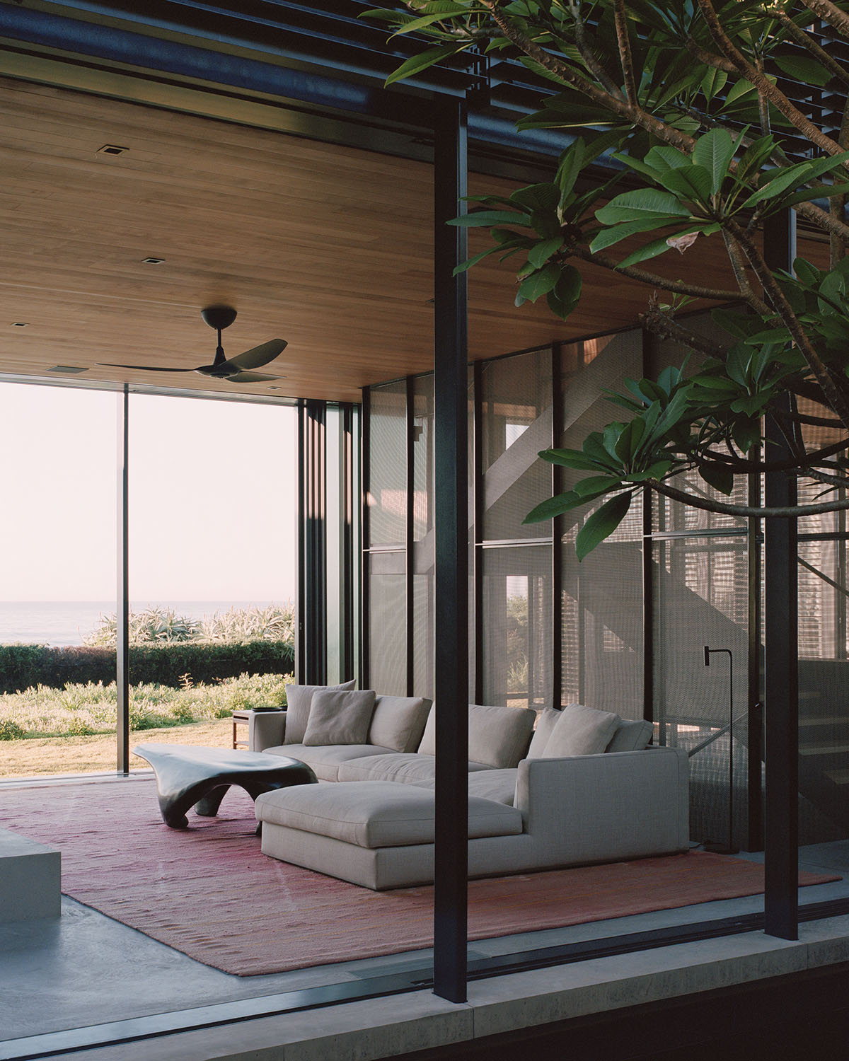 Olson Kundig's Bilgola Beach House features operable louvred shutters in Sydney