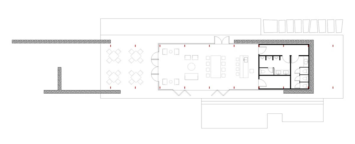 gad · line+ studio renovates old rubble houses and surrounding with light steel structures in China