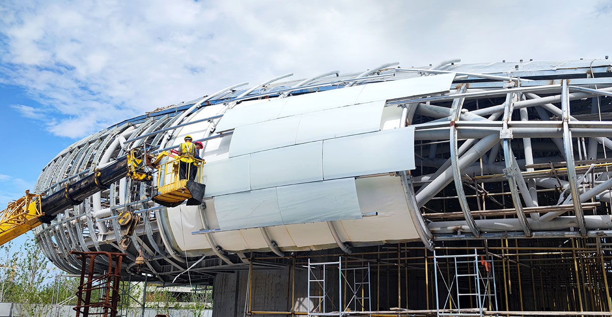 Construction is underwell on MAD's floating Aranya “Cloud Center” in China 