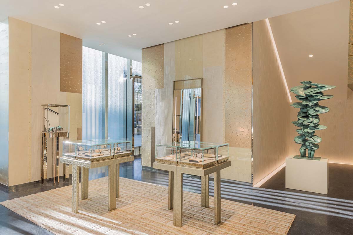 MVRDV wraps Tiffany flagship store with glass fins that make up fluid curves in Beijing 