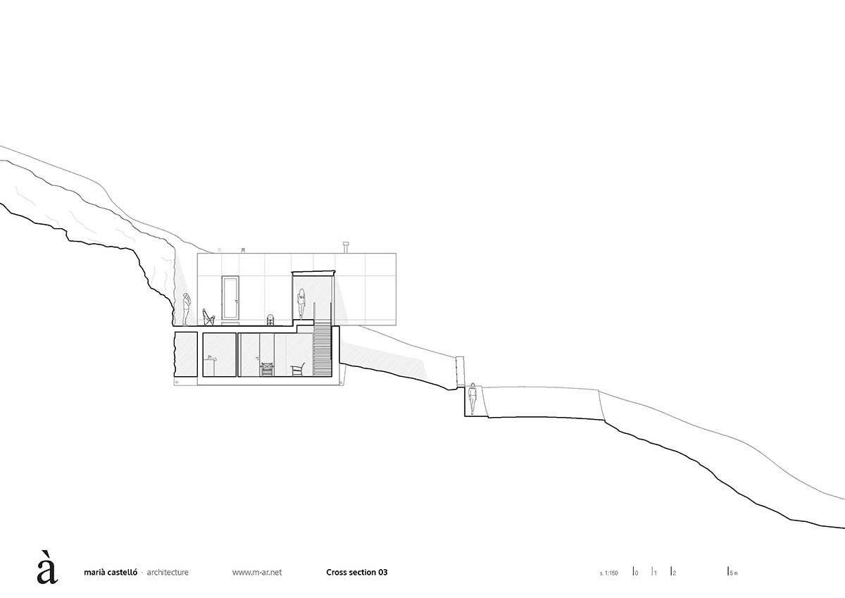 Marià Castelló Architecture completes family house with on a hilly topography in Spain 
