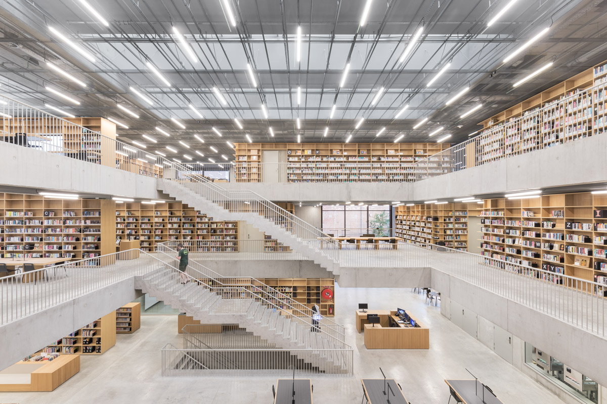 KAAN Architecten completes Library and Academy building for Performing Arts in Belgium