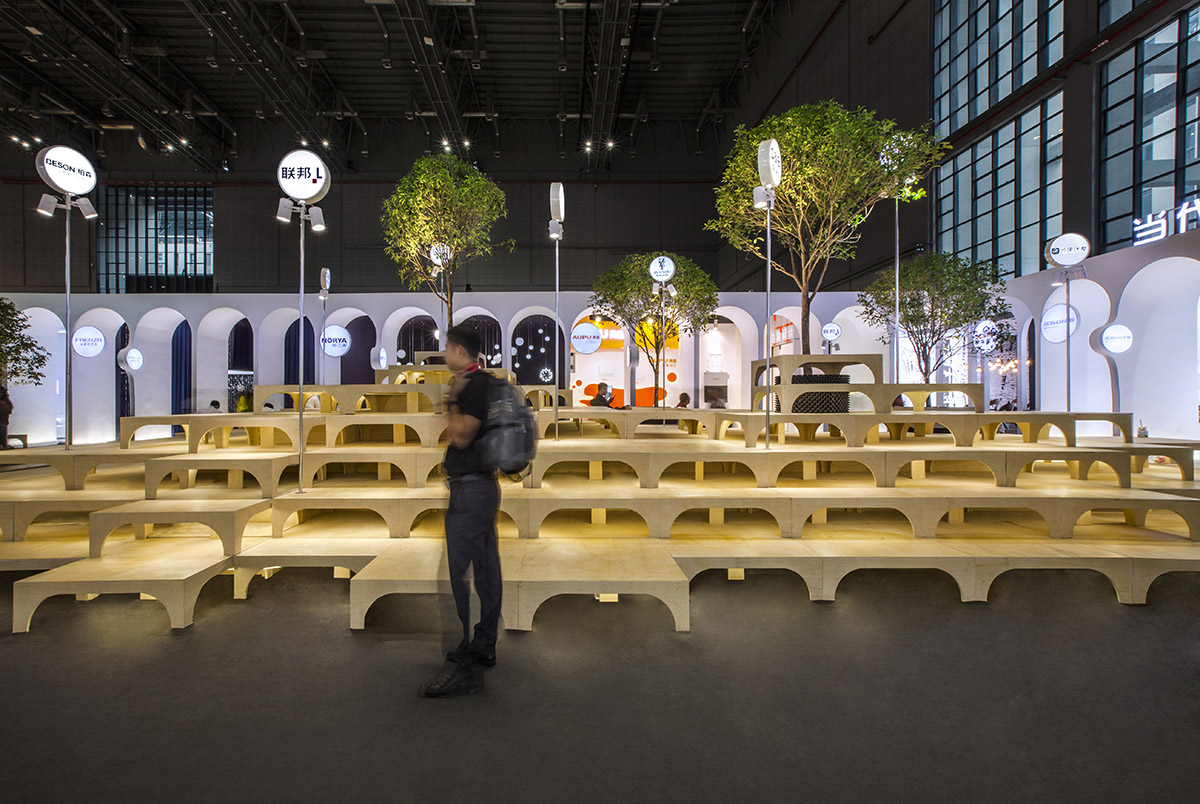TOWOdesign completes exhibition space composed of different combinations of furnitures