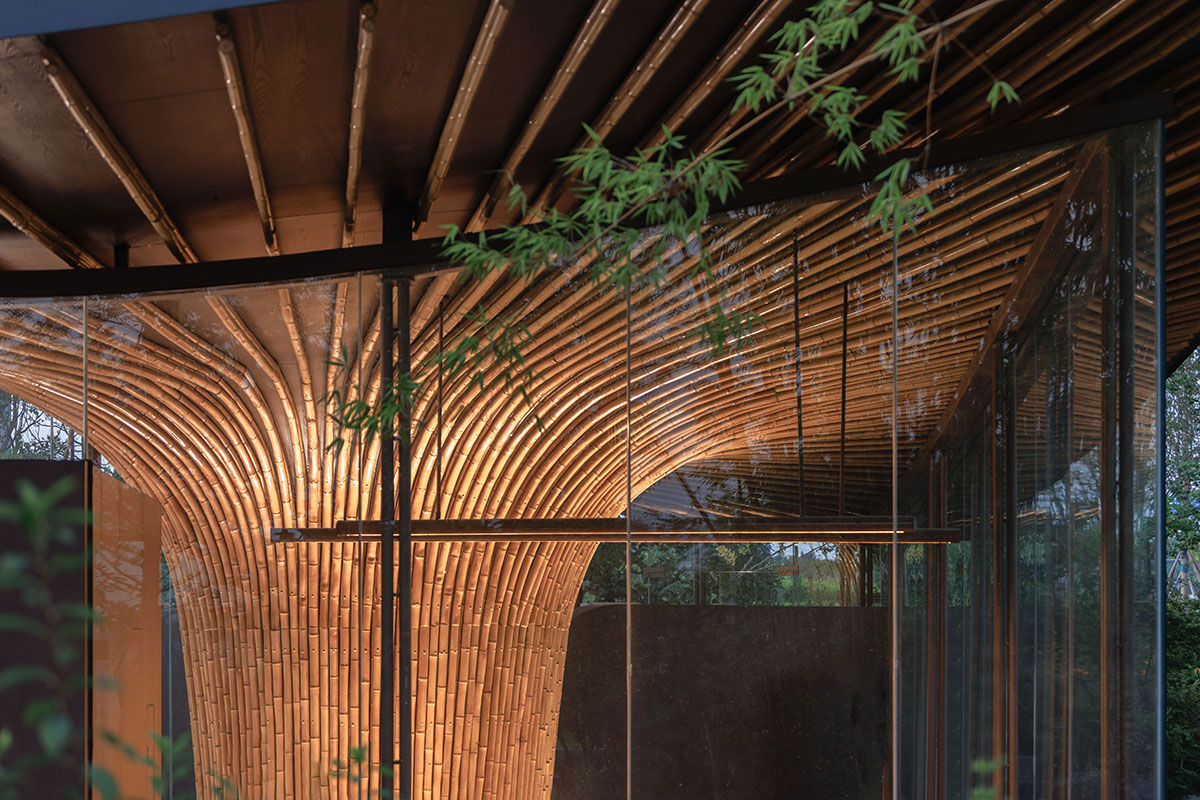 Archermit imagines an exhibition building as a huge bamboo tree at the center