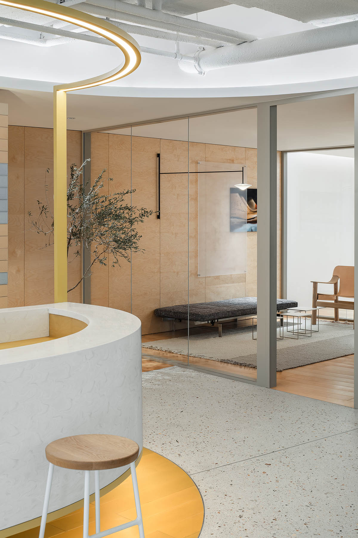 ECCO Xi'an Office by HONG Designworks is a space infused with natural rhythm