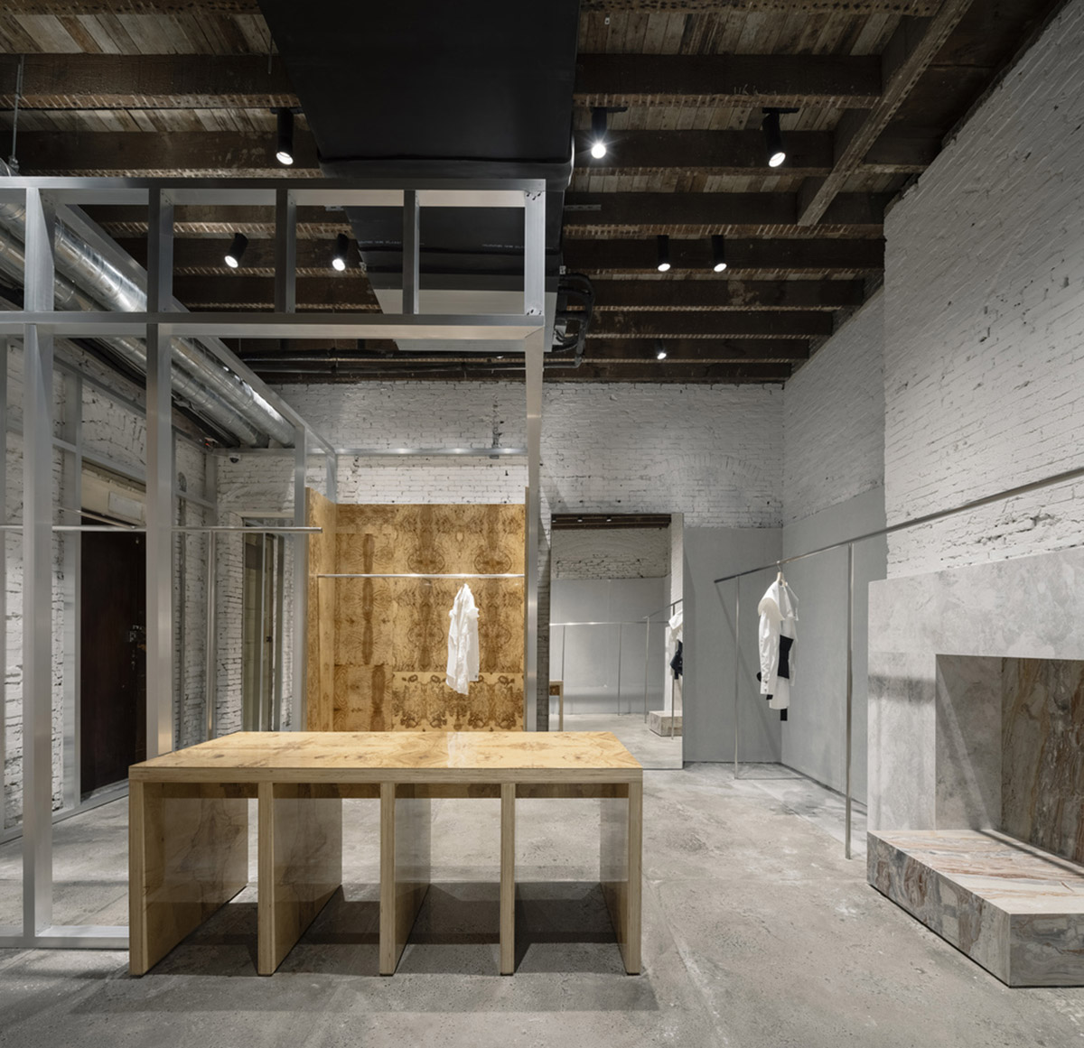 Atelier tao+c converts old residence into a store with free standing elements in Shanghai 