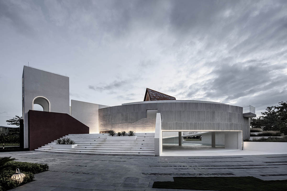 Shanghai United Design Group combines earthy elements with geometric forms for Dysis Chapel in Hainan