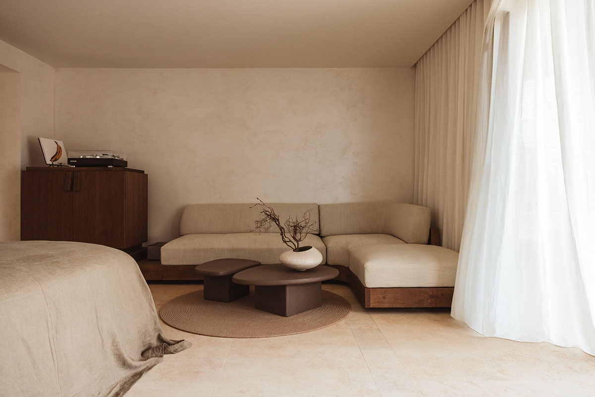 Eco-resort by Block722 pairs earthy and soft beige tones on Folegandros island 