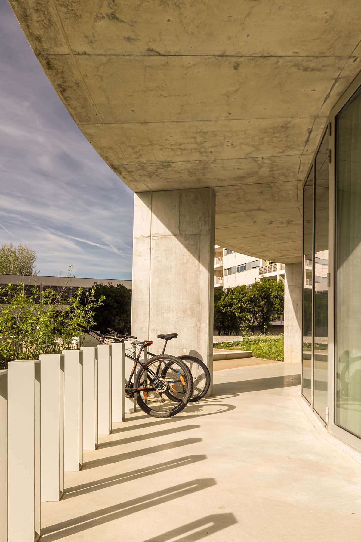 OODA completes cylindrical student housing with colonnaded skin in Porto, Portugal