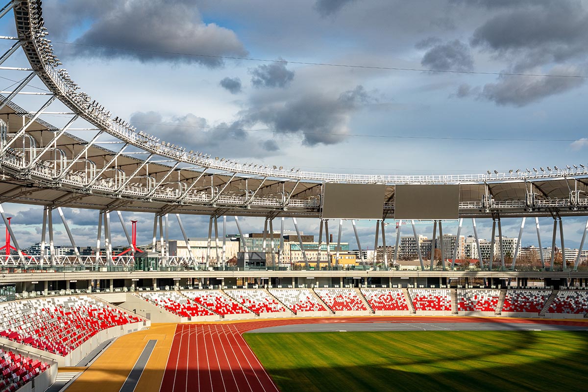 Napur Architect completes sustainable National Athletics Centre in Budapest