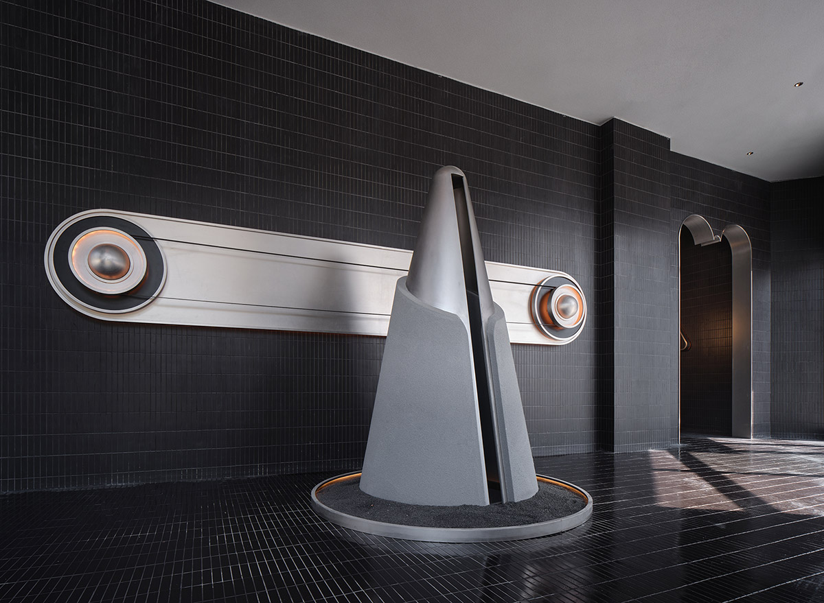 PIG Design sculpts restaurant building with diamond-shaped lines and retro effect in China