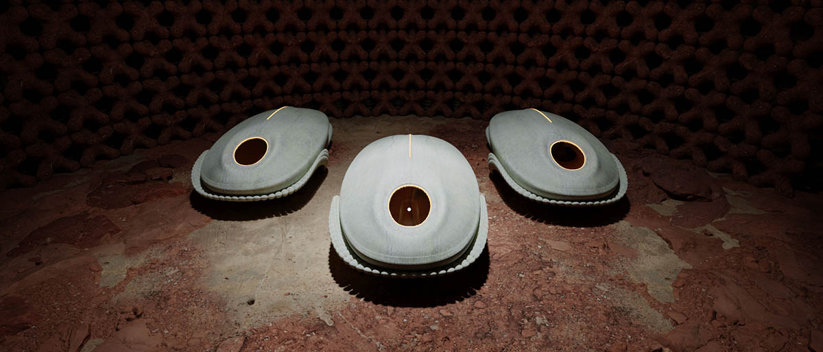 Makhno Studio designs bagel-shaped 3D printed conceptual settlement for Mars 