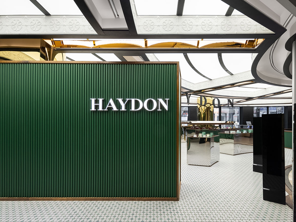 Haydon Shanghai features patterned tiles and mirrored surfaces evoking Shanghai's exotic houses