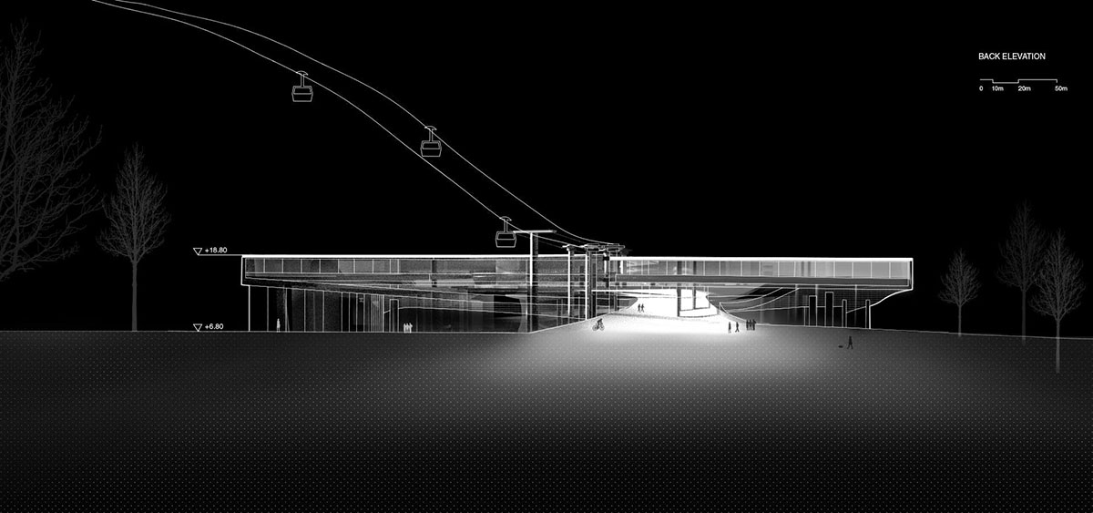 maison h reveals its intertwined design for Beijing 2022 Winter Olympic Museum