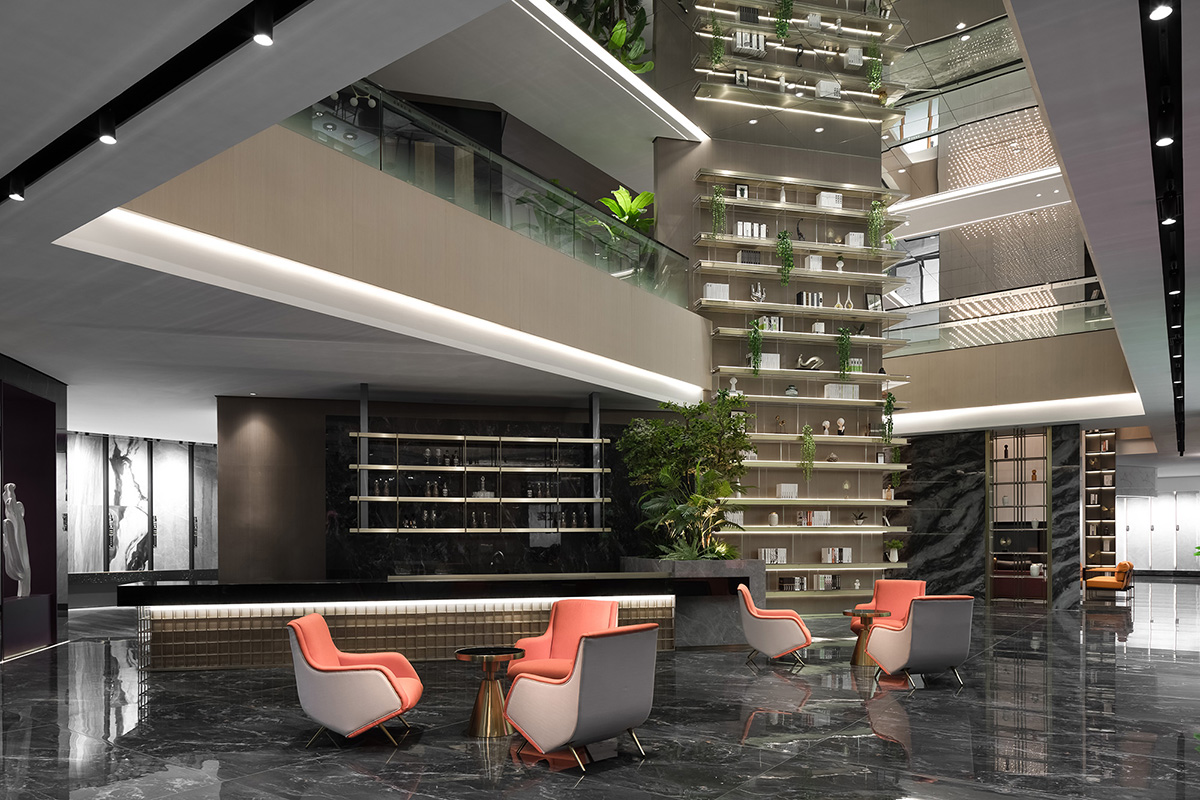 Foshan Topway Design completes interiors for Huiya Ceramics Headquarters and Exhibition Hall