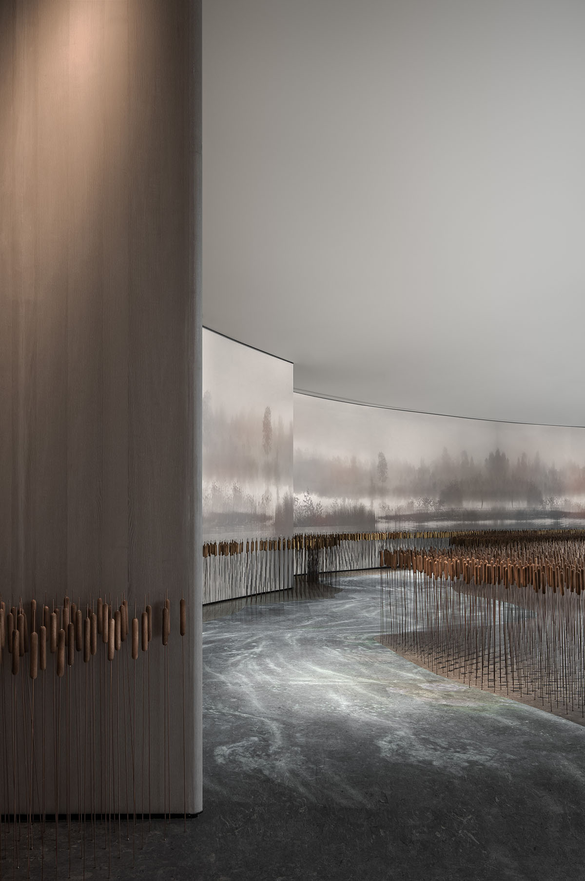 ONE-CU Interior Design Lab completes interiors of Xi'an Vanke - View Lake Sales Center in China