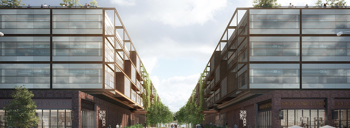 New images released for New York&rsquo;s first heavy-timber waterfront office campus by Foster + Partners