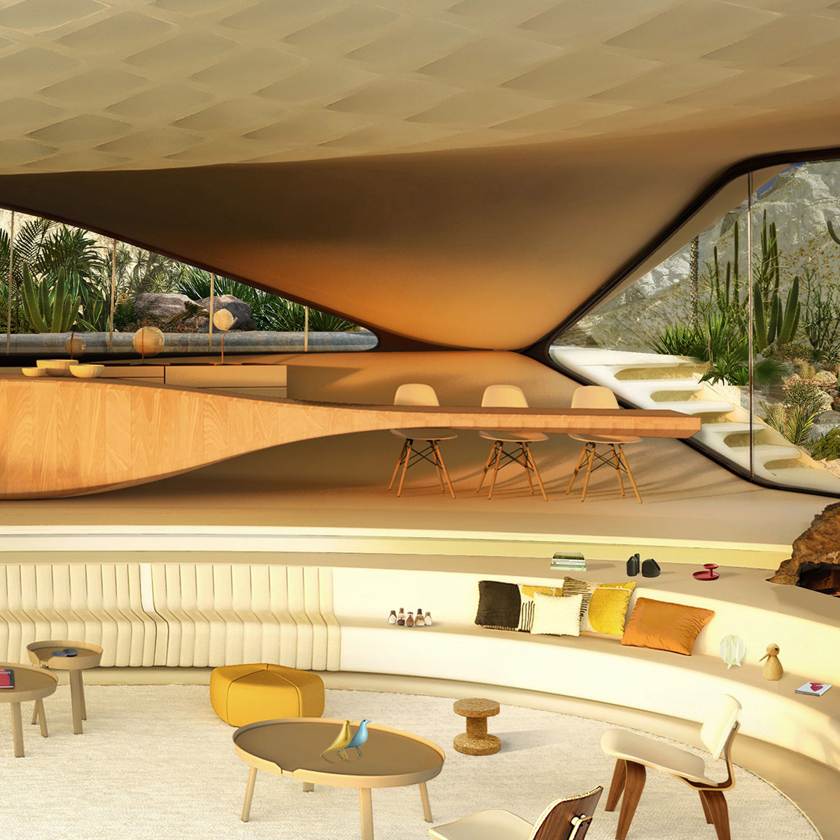 David Tajchman designs private residence inspired by the curves of the client's car