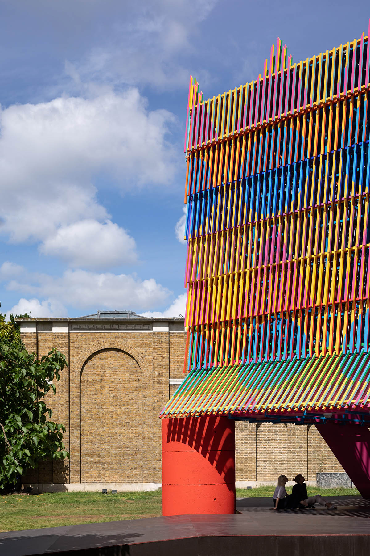 Pricegore And Yinka Ilori's Dulwich Pavilion opens at London Festival of Architecture