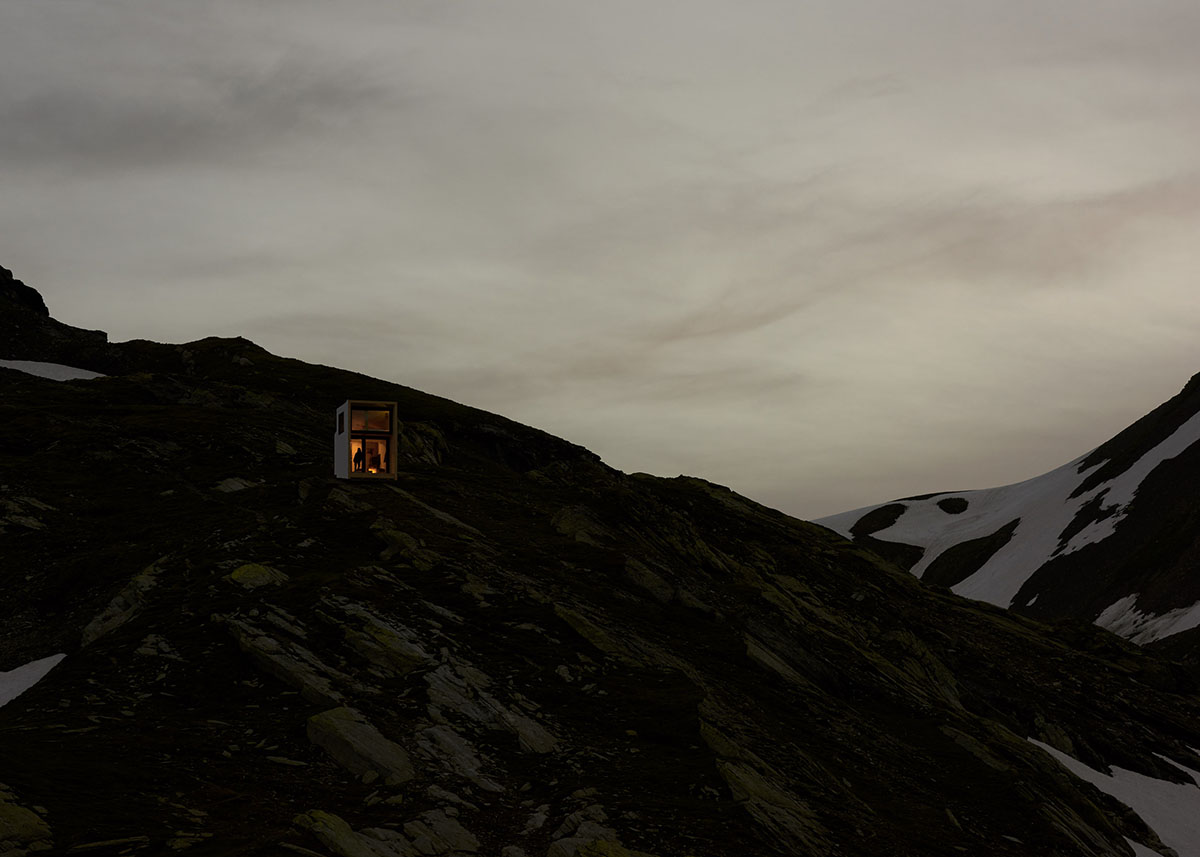 On built its first self-sufficient cabin in Swiss Alps