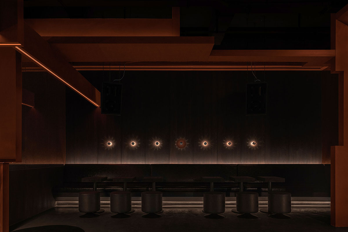 All Design Studio uses bold elements and soft lighting to create Lieben Bar in Shanghai