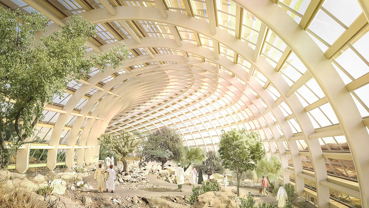 Grimshaw unveils first images for world's largest botanic garden in Oman