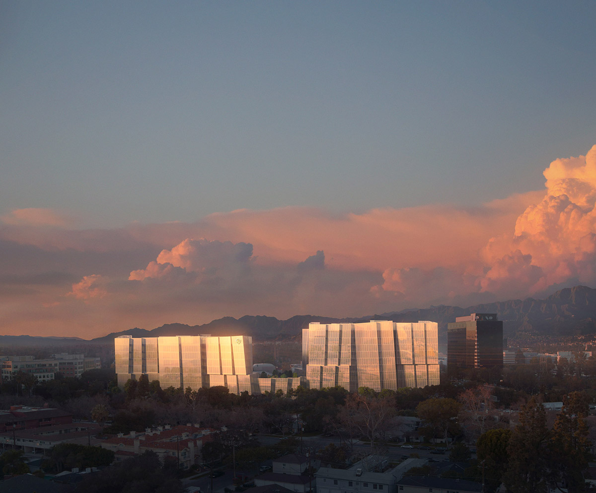 Construction work begins on Frank Gehry's Floating Iceberg-Like Office Complex for Warner Bros