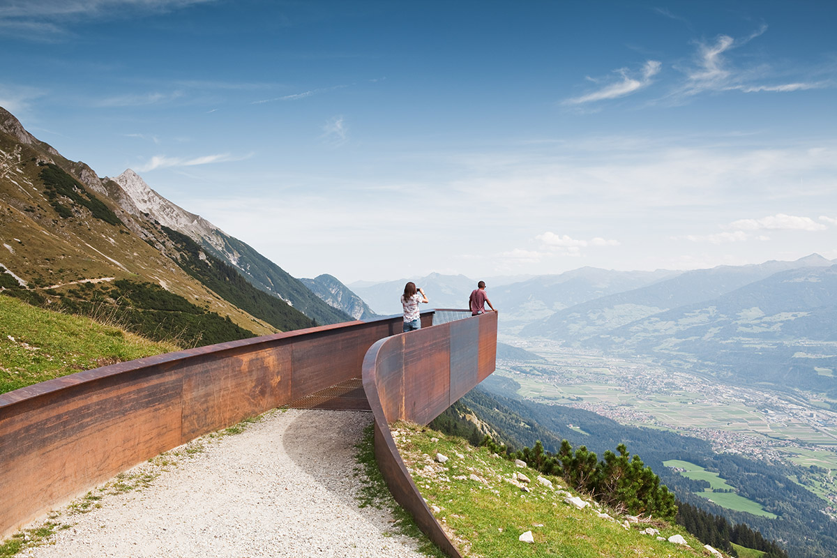 Snøhetta built meandering panorama path lying on Innsbruck's Nordkette mountain range