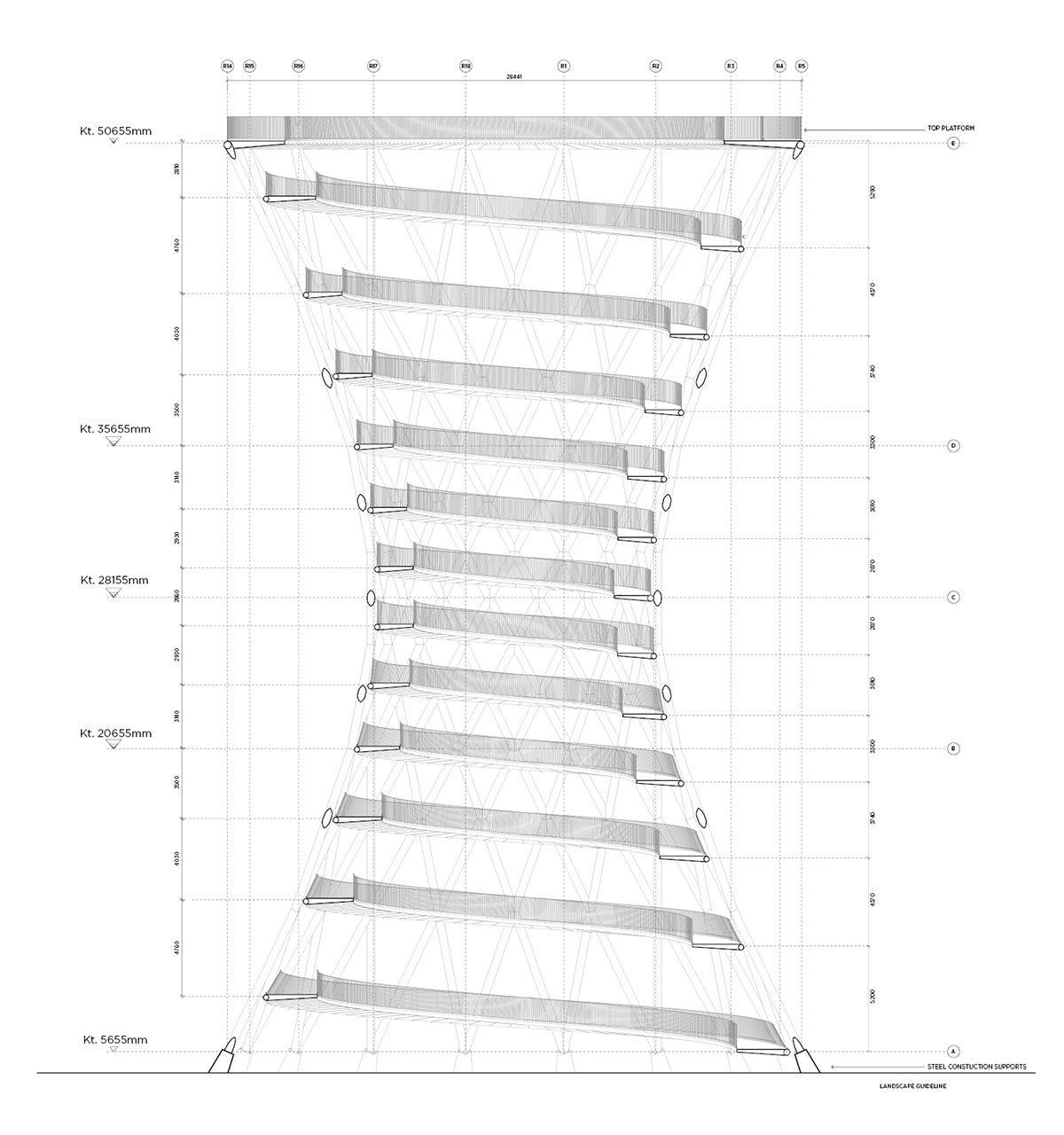 EFFEKT unveils design for 600m long treetop walk providing minimum footprint on the preserved forest