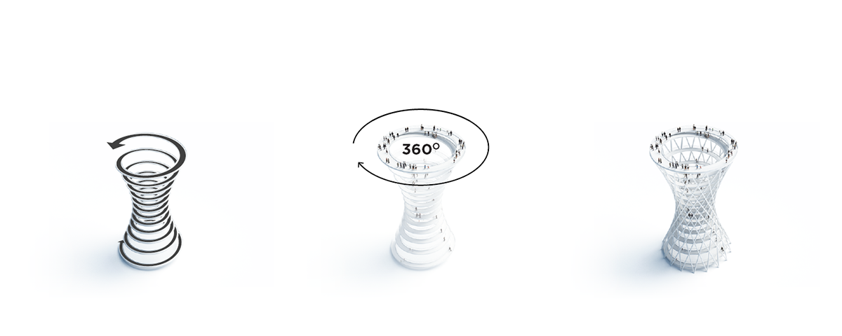 EFFEKT unveils design for 600m long treetop walk providing minimum footprint on the preserved forest