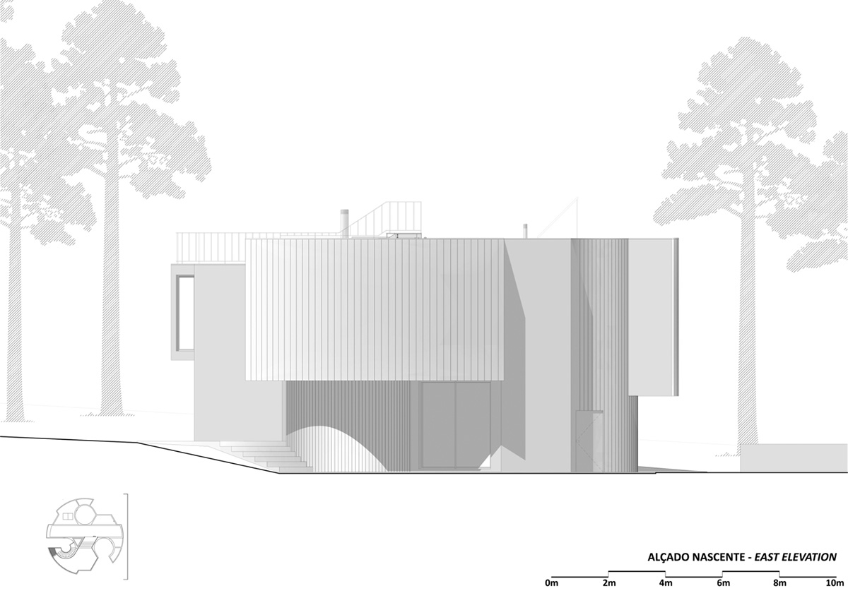 Double(o) Studio built Trefoil House with circular and hexagonal layout merged in one massing