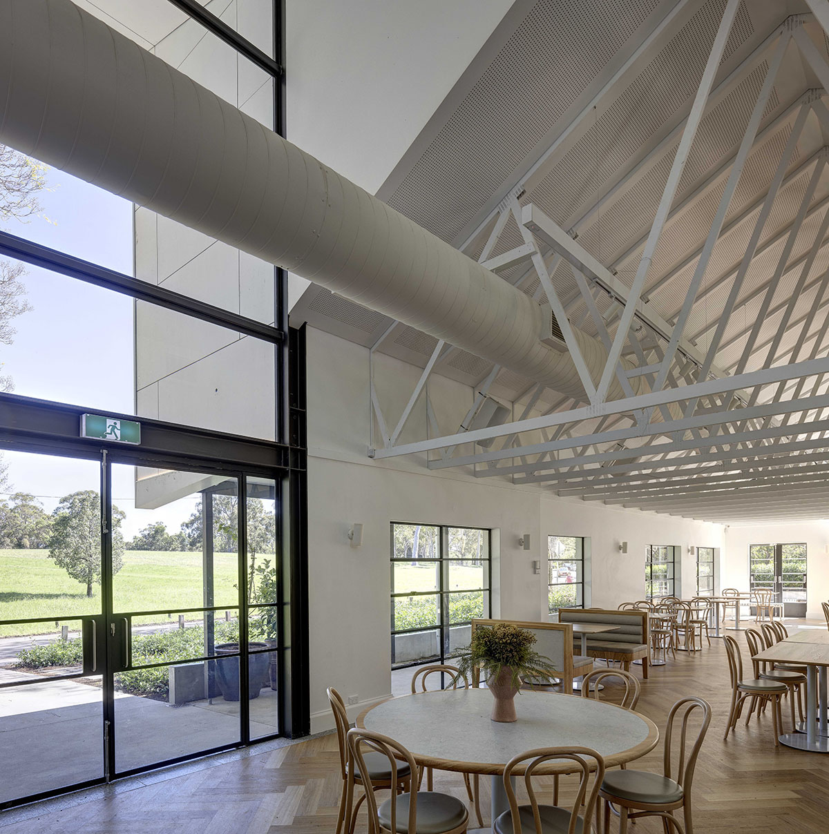 Sam Crawford Architects designed Parramatta Park Pavilion in respect to Heritage-listed landscape